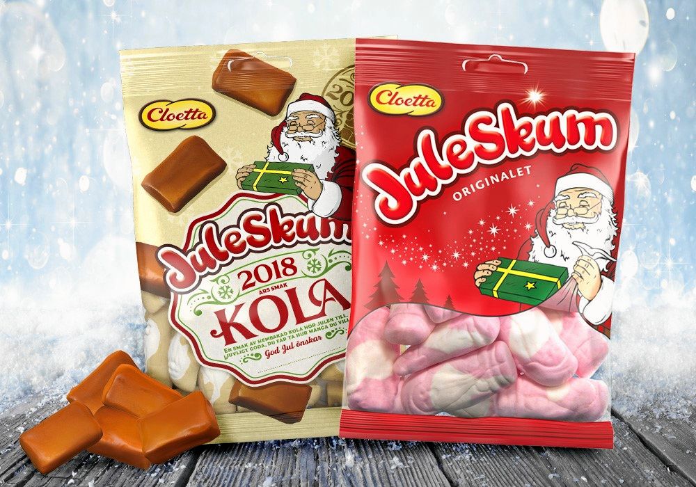 Årets julsmak på juleskum är kola.