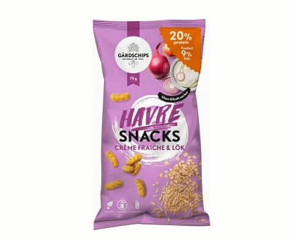 20 procent protein i Gårdschips nya Havresnacks.