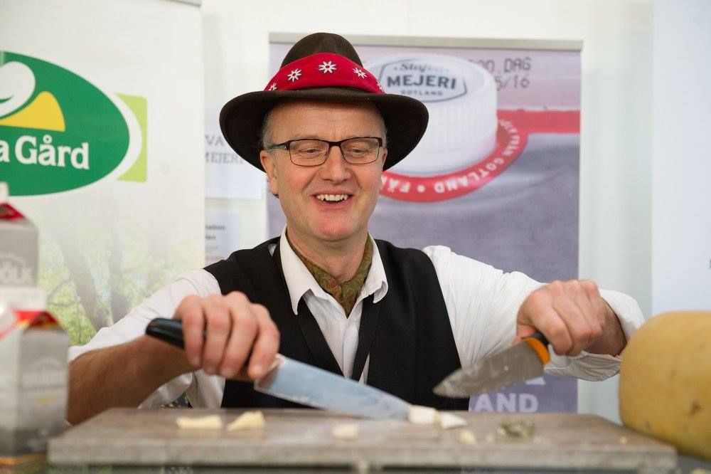 Karl för sin hatt? En utställare från 2017.