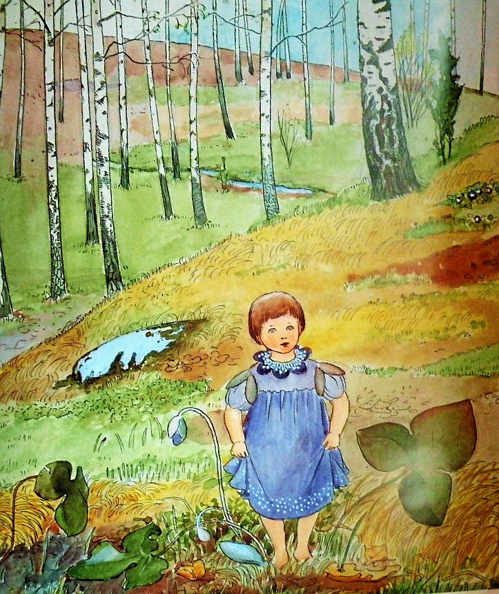 Visan illustrerades av Alice Tegnérs kompis Elsa Beskow.
