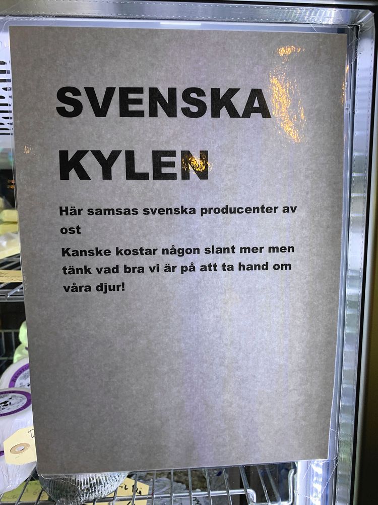 De svenska ostarna har en särskild kyl - smart för kunderna.