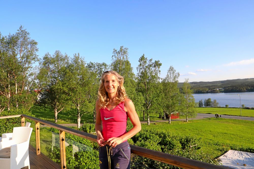 Karin Bångman, en av ”motorerna” i Projekt Kaxås, som själv flyttade hit för tio år sedan och stortrivs.