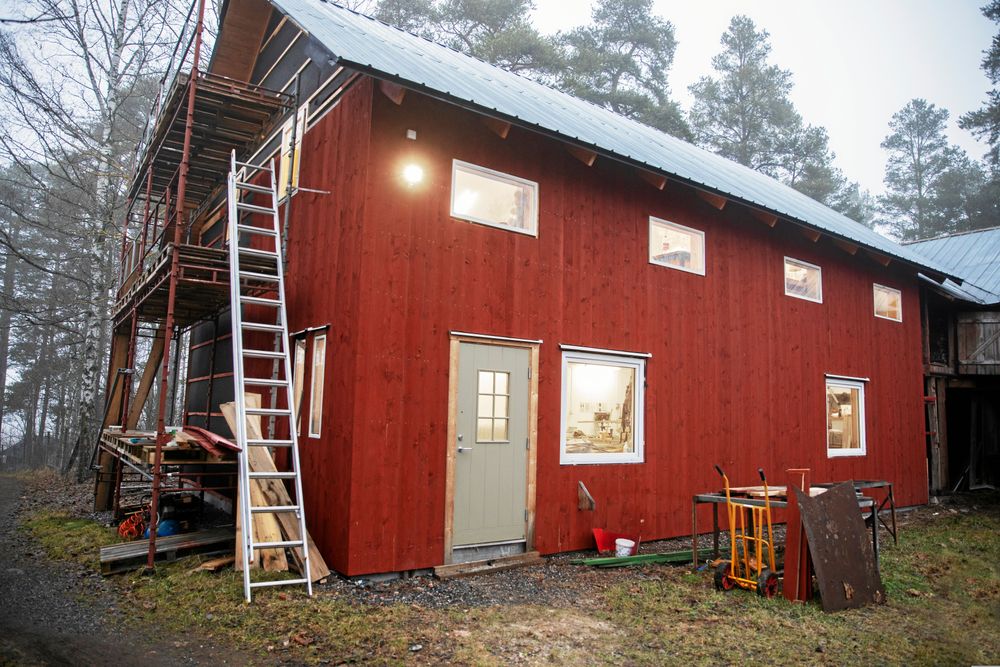Verkstaden byggde de själva när de upptäckte att de behövde en.