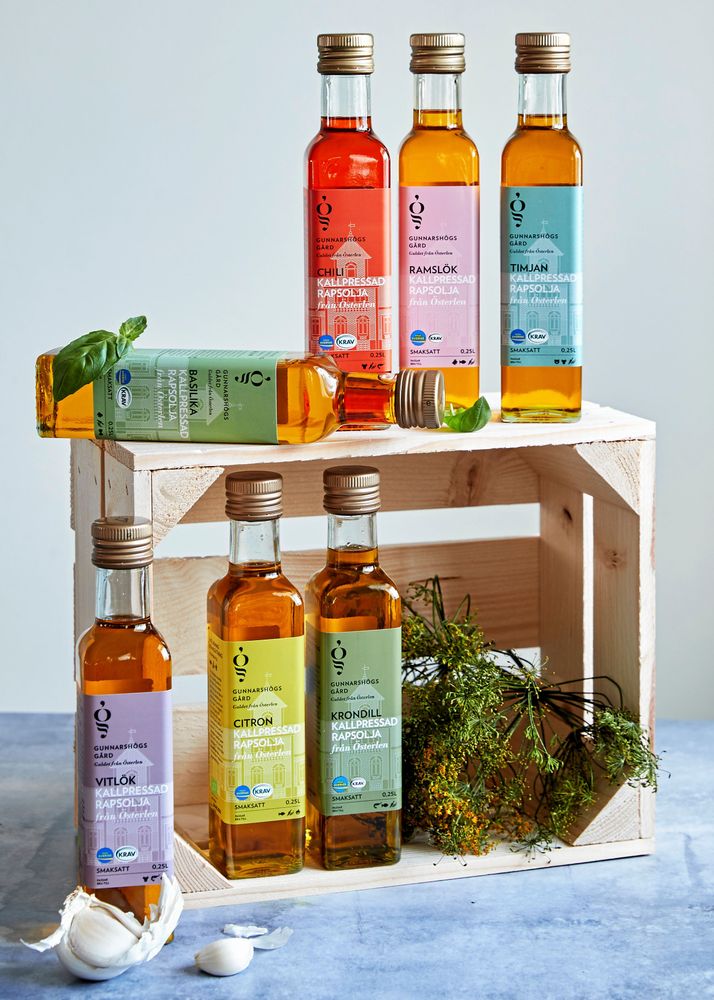 Svensk rapsolja, väldigt god och väldigt nyttig.