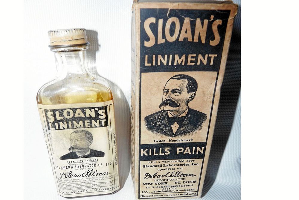Sloan´s liniment är ett gammeldags preparat.