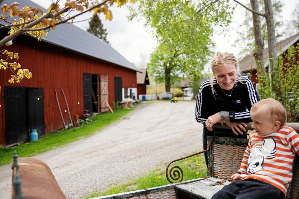 Paret trivs i trakten.