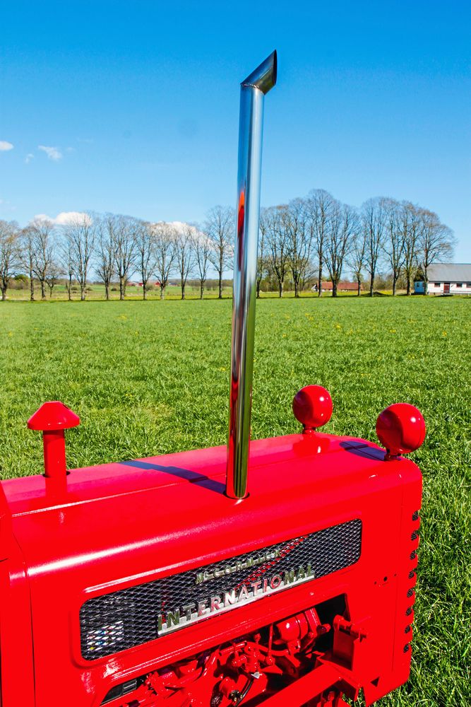 Extra långt avgasrör är en finess.