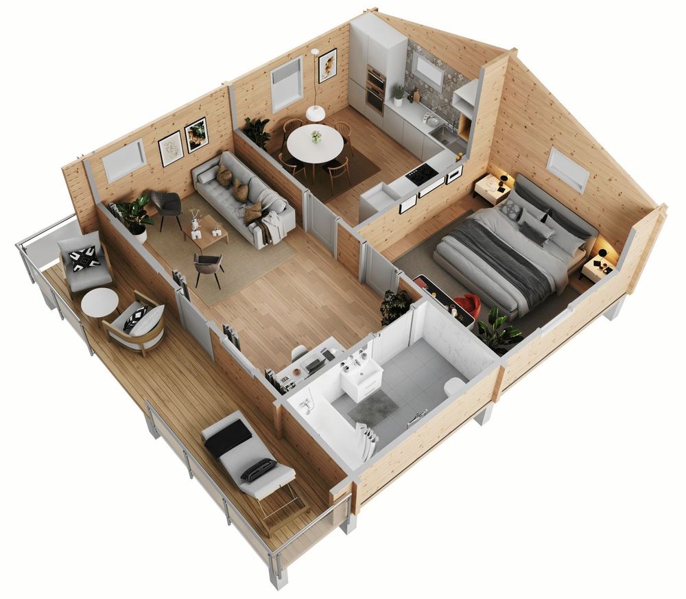 Ett av många sätt att inreda huset.