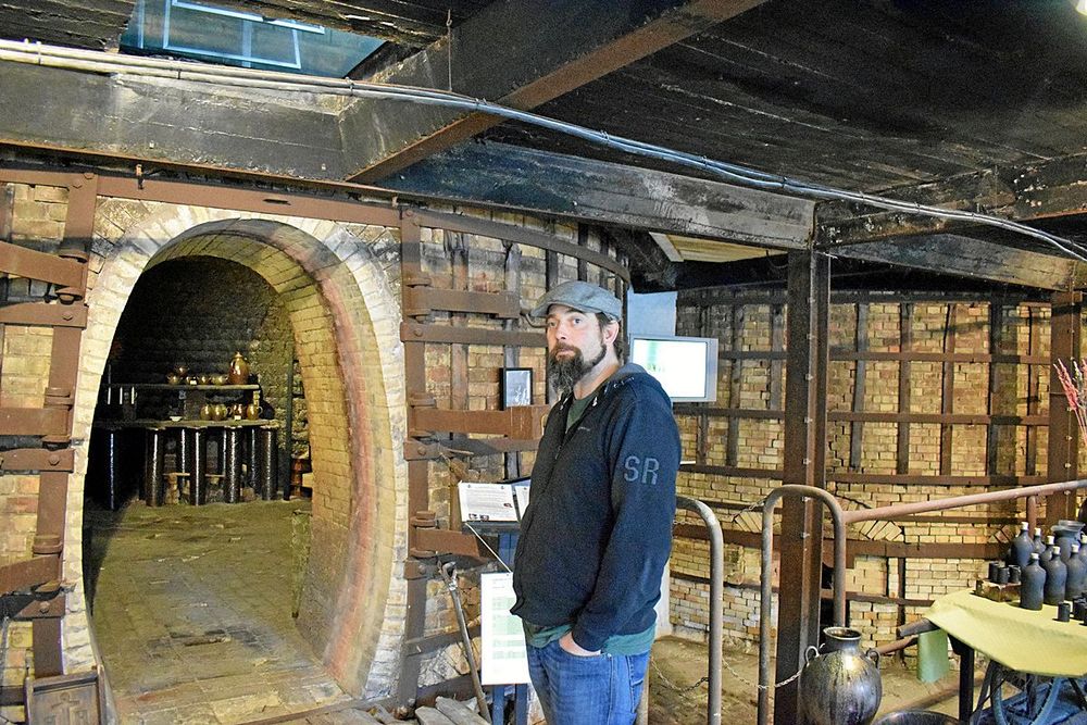 En av ugnarna man använde i produktion tidigare, men som inte används längre.