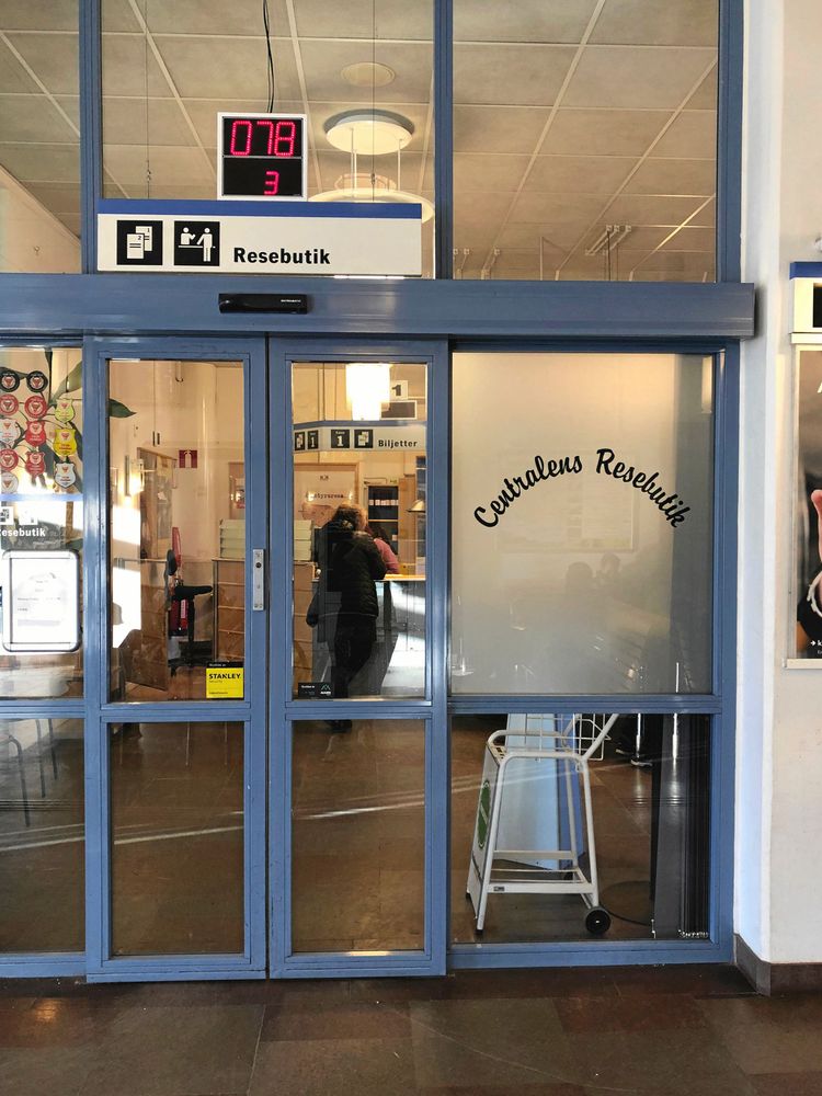 Centralens resebutik ligger inrymd i centralstationen i Kalmar.