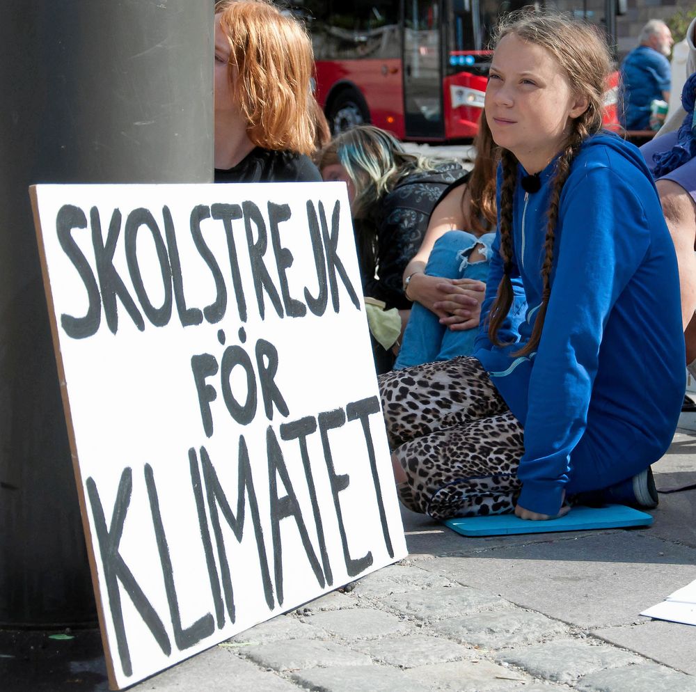 Under parollen ”Fridays for future” demonstrerar varje vecka Greta Thunberg, och människor världen över, för klimatfrågans framtid.