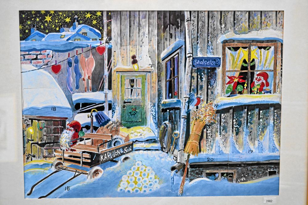 t, 1982. En buskiskalender med Sten-Åke Cederhök och Tomas von Brömssen i rollerna som far och son som drev skrothandel i Göteborg. Tecknare: Hans Westman