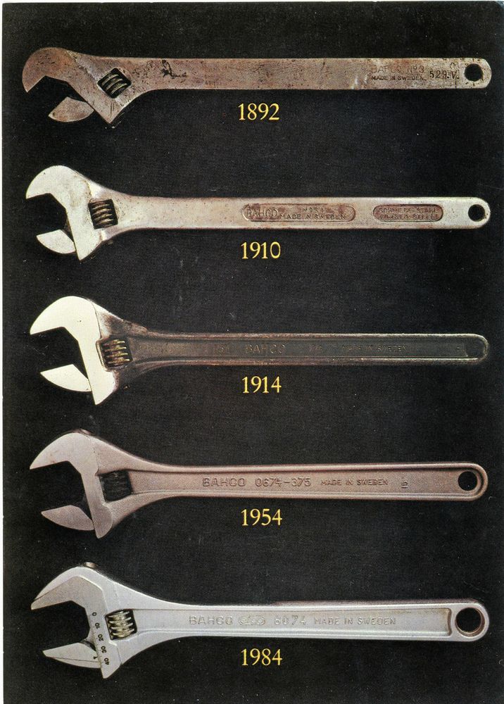 Skiftnyckeln har inte förändrats så mycket på över 100 år.