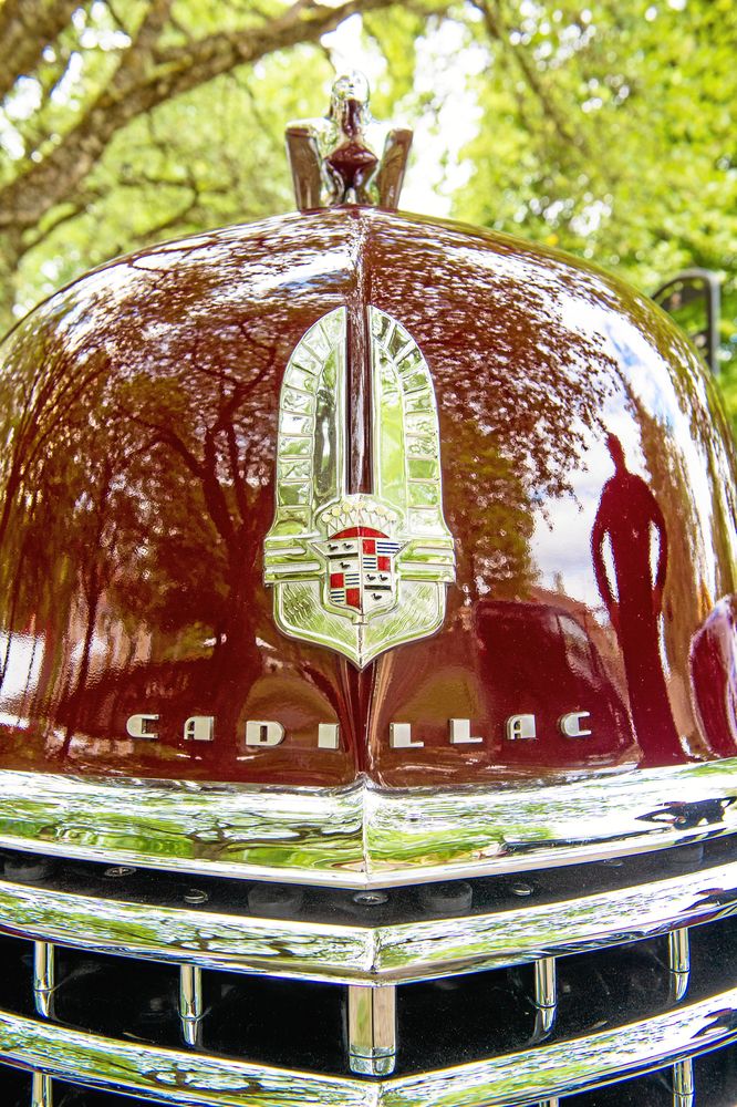 Den röda lacken glänser elegant i fören.