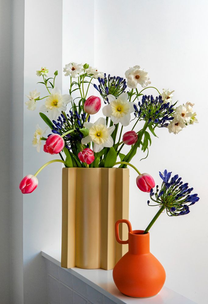 Tulpaner tål till och med brandgult.