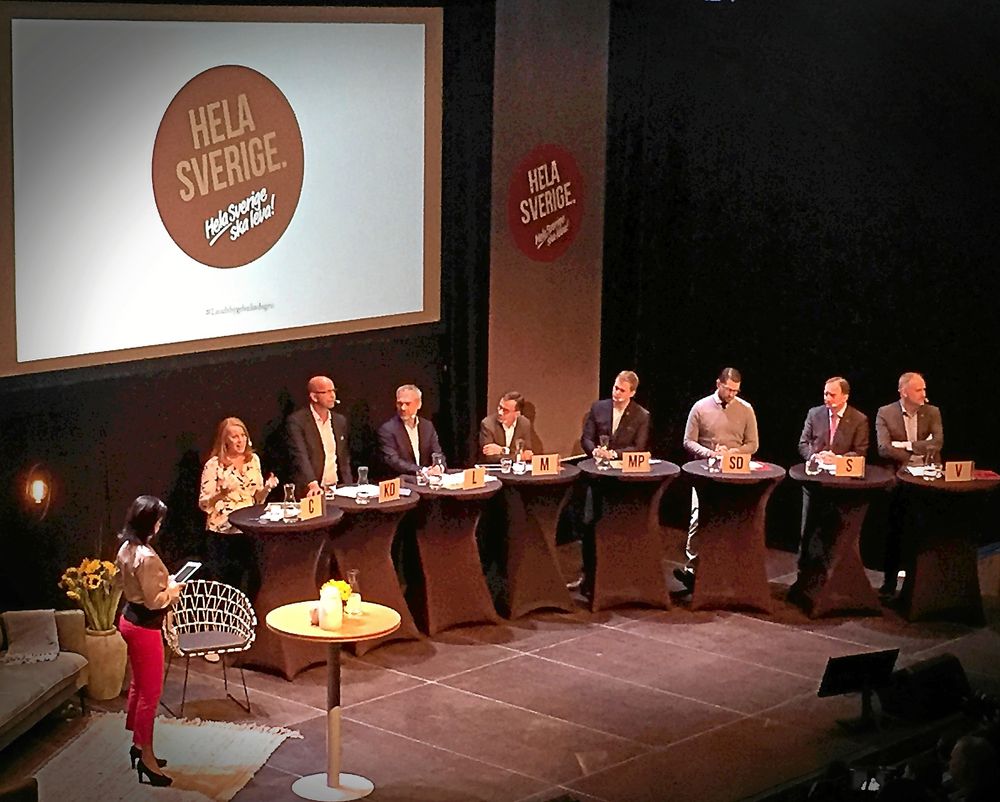 Landsbygden är hetare än någonsin. Partiledardebatten i Örnsköldsvik.