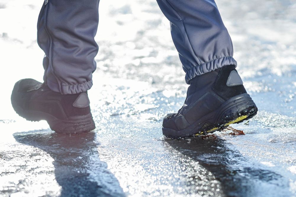 Här är det glint på själva blåisen.