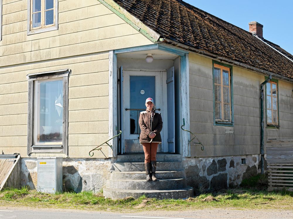 Full ruljangs under lanthandelns glansdagar. Huset blev senare Marias hem.