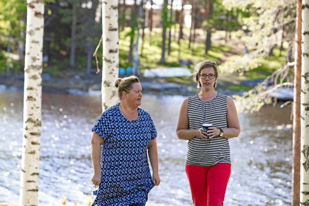 Meditativ omgivning. Skogens avstressande inverkan bjuder in till att våga öppna upp och prata.