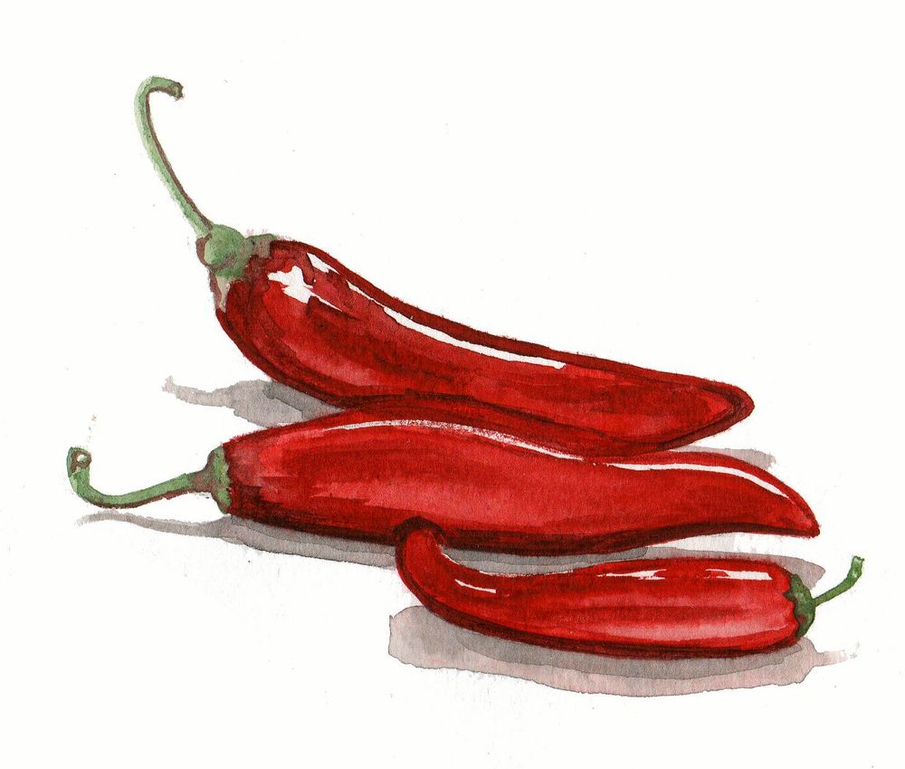 Paprika ’Hungarian Boldog’ ger ett sött, kryddigt paprikapulver.