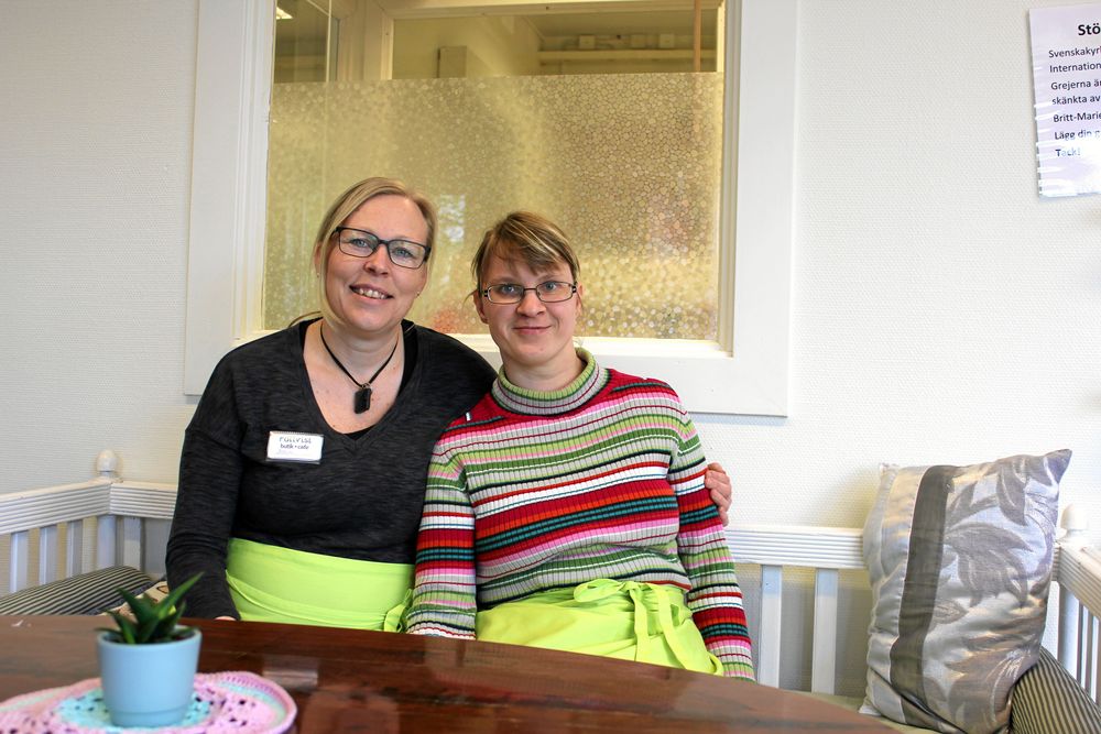 Sofia Bladh och Marta Everstad är aktiva i satsningen Pelarsaen i Värnamo.