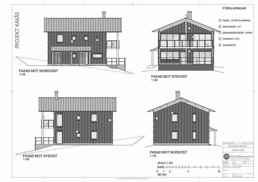 Husen är arkitektritade och byggs av hållbara material.