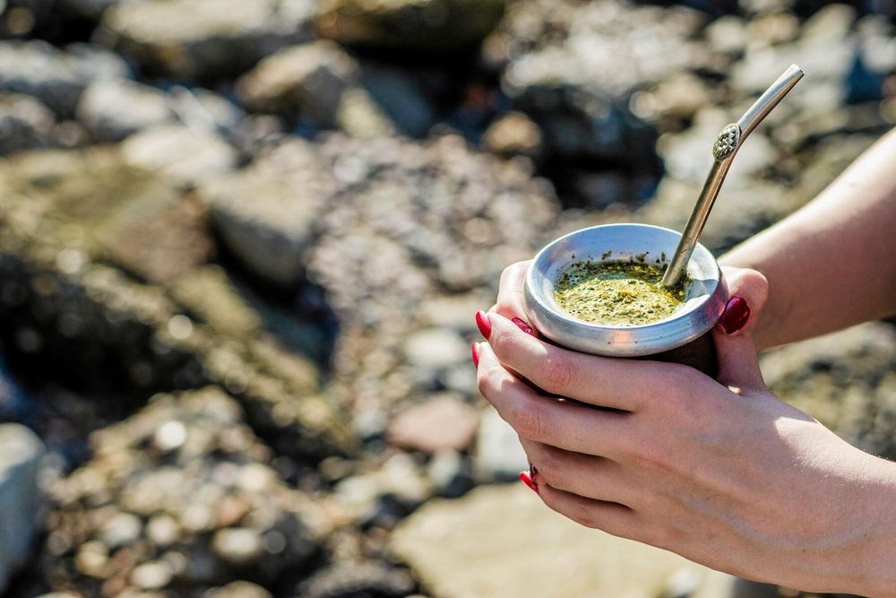 Yerba mate dricks traditionellt med sugrör ur en så kallad kalebass som fylls med mateblad och en liten mängd vatten.