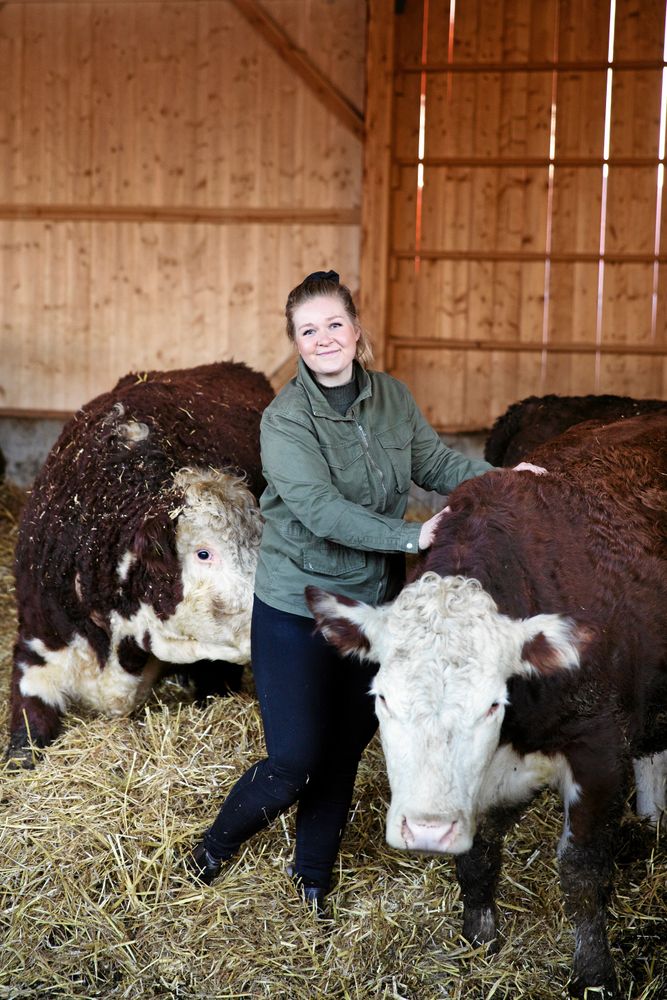 Favoritkon Fuxia gillar att bli att kliad på huvudet.