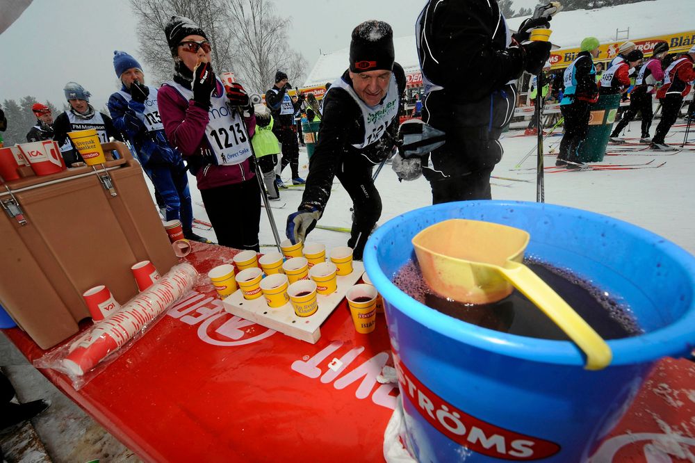 Vasaloppets klassiska dryck – blåbärssoppen.