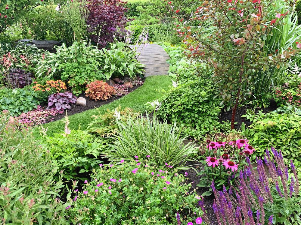 Håkan ville ha en damm till. Den lilla bron ligger mitt emellan bägge så att det ser ut som om det vore en stor.