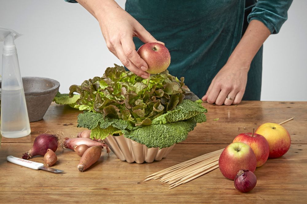 Äpplen för mer färg.