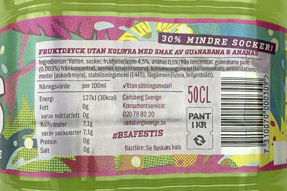 När festisen bara innehåller 0,003 procent guanabana räcker en enda frukt till 66 000 flaskor.