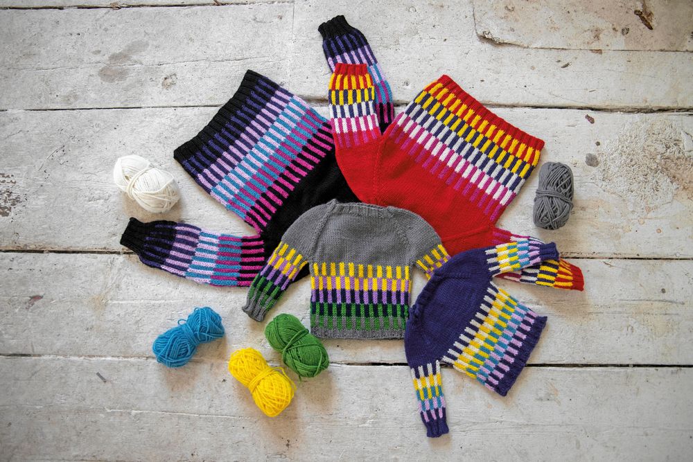 Välj och vraka. Spännande färglek med yllegarn.