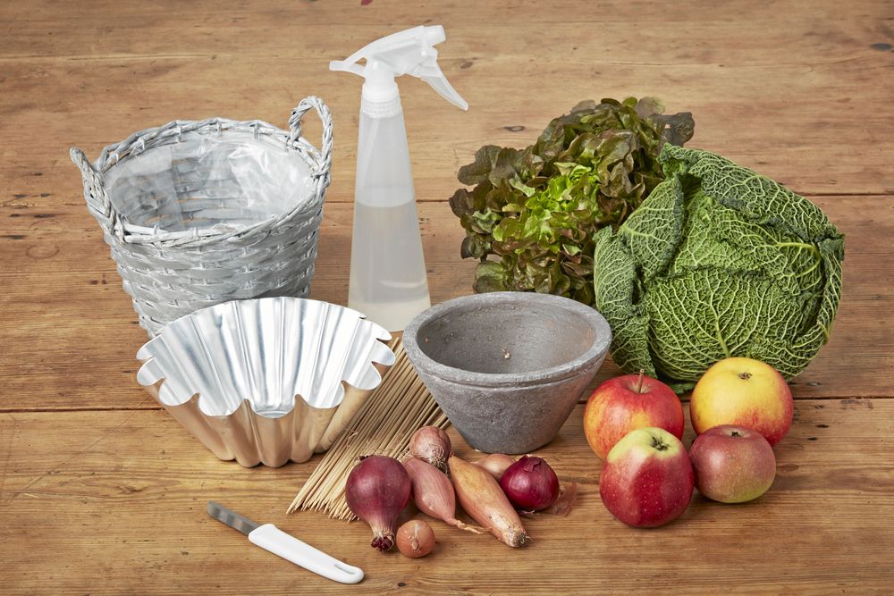 Allt som behövs för en ätbar bukett.