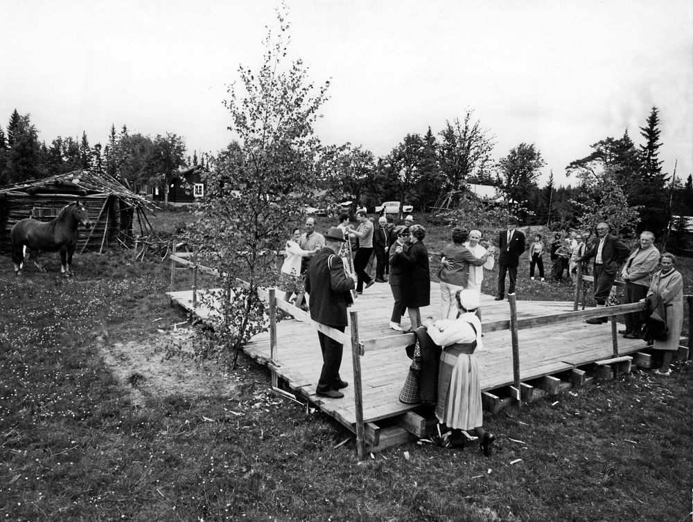 Bälgaspelets toner ljöd över bygden när det var logdans om lördagskvällen på 1960-talet.