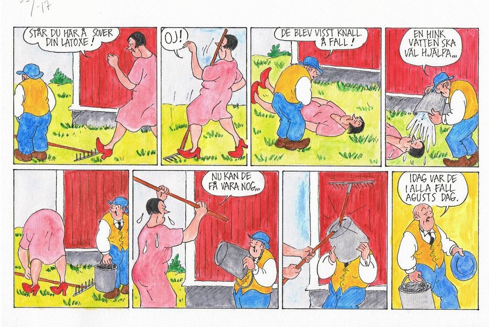 Bia Melin har tecknat Agust och Lotta sedan 1994, men serien har sina rätter i 1920-talet.