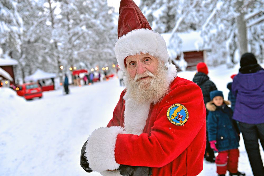 Sivert Svensson, ”Dundertomten” även kallad, hade bråda dagar under årets julmarknad i Gällivare.