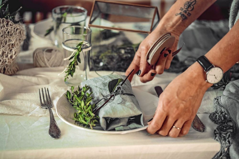 Fint och slarvigt på samma gång. Festen kan börja.