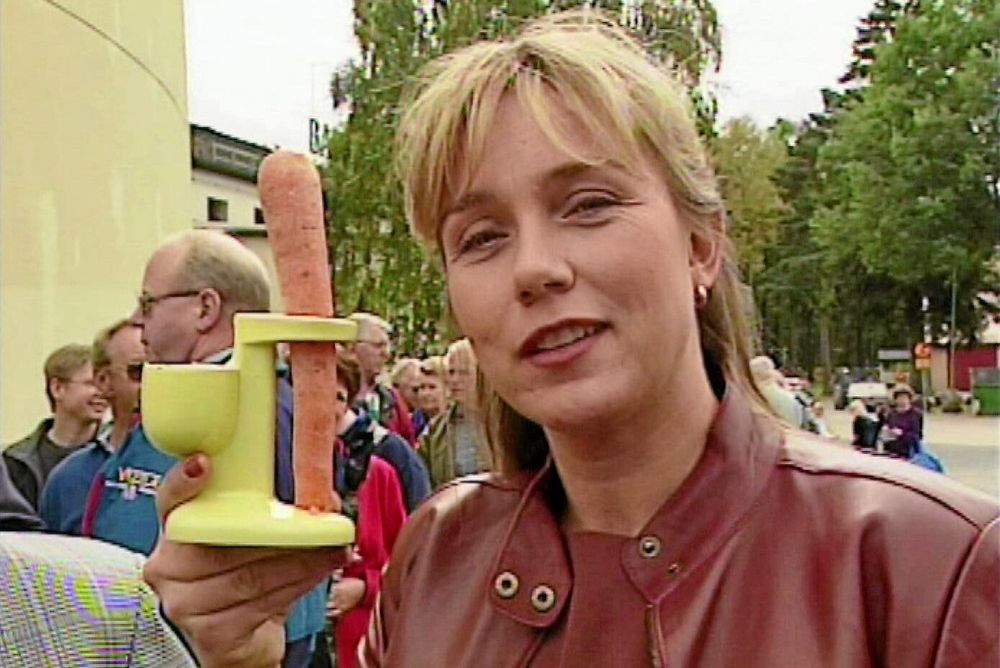 Morotsstativ med dippskål – mer rolig än värdefull.