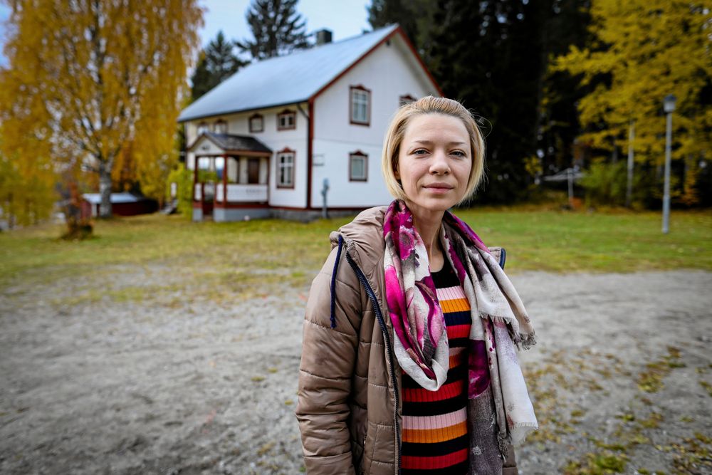 Lesia har återvänt till Kärrsjö för första gången på 22 år.