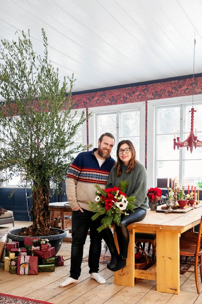 Thomas och Stina gillar att jobba tillsammans med inredning och renovering.