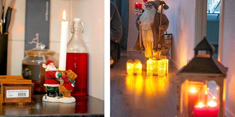 Julpynt i varje rum, familjen tar fram sju kartonger till advent!