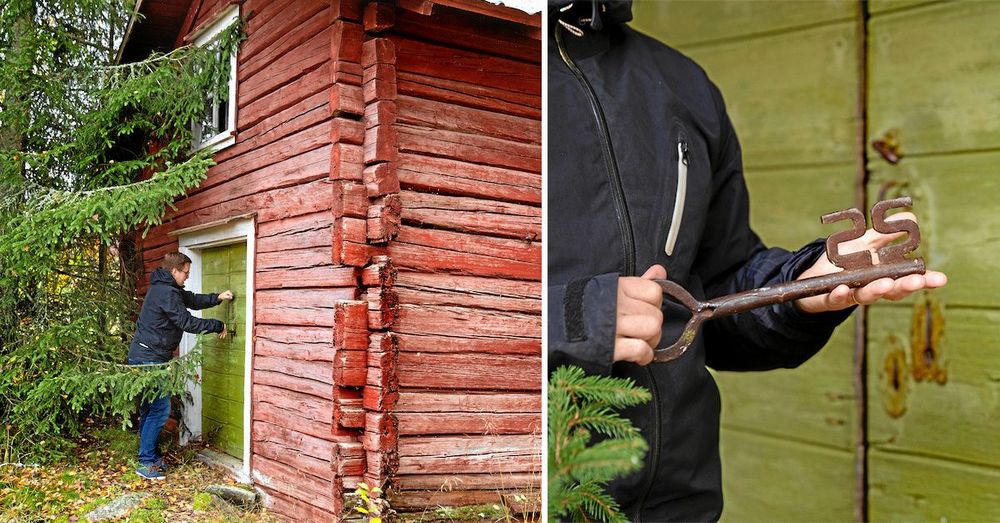 Det äldsta huset på gården är härbret, som tros vara över tvåhundra år gammalt.