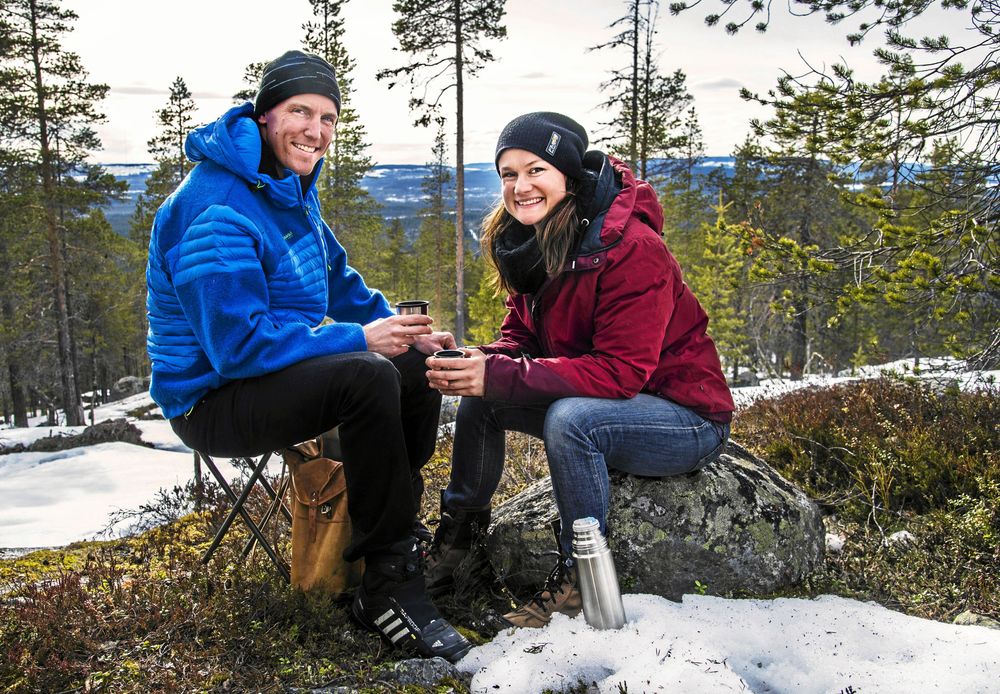 Björn Ferry och Heidi Andersson använder sina "vinnarskallar" för att nå målet om att ett fossilfritt liv 2025, och försöker leva som de lär. .