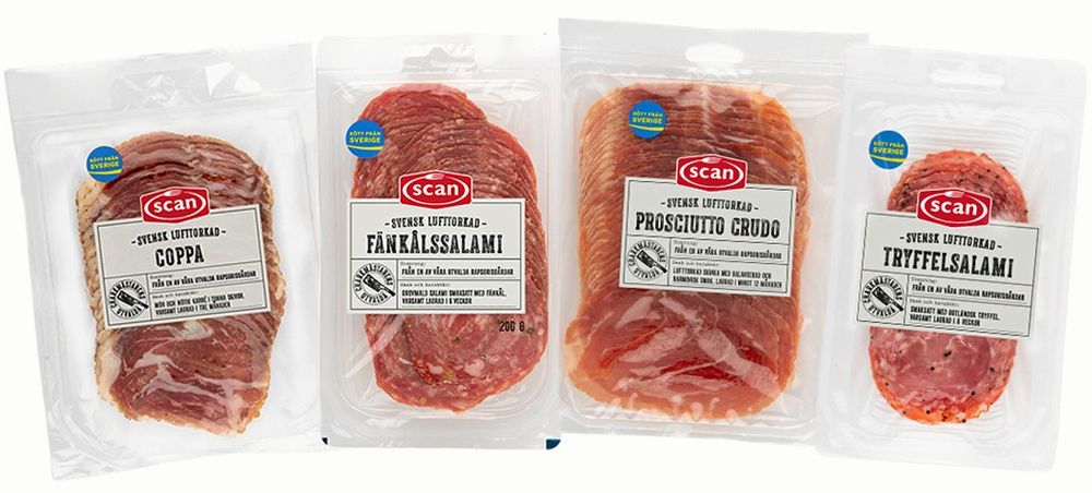 Lufttorkat kött i många varianter från Scan.