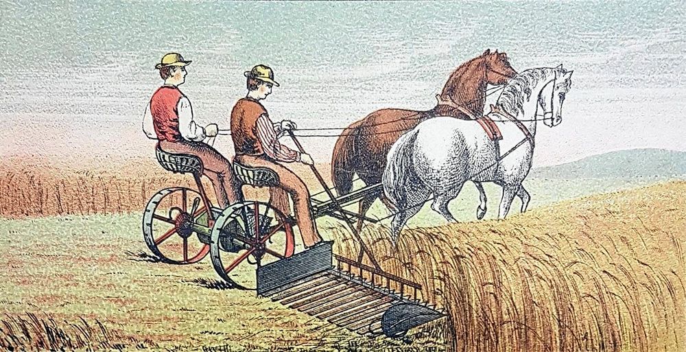 Ny teknik signerad uppfinnaren Helge Palmcrantz underlättade arbetet på åkern.