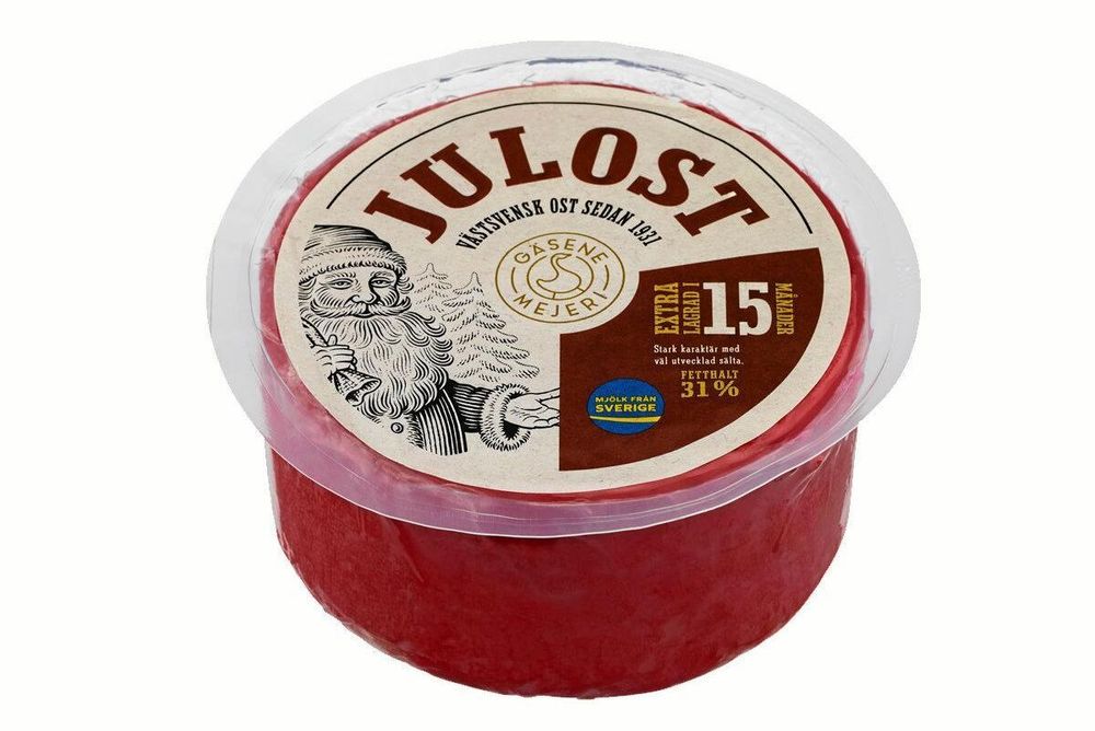 Julost från Gäsene mejeri, en av många goda ostar.