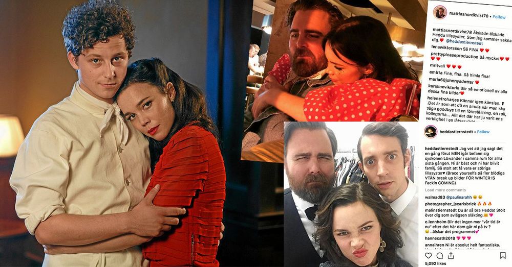 Skådespelarna har skrivit känslosamma inlägg på sina Instagramkonton efter den sista inspelningsdagen.