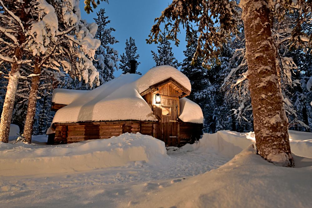 Köhlers koja i Gällivare förvandlas varje år till tomtecentral.