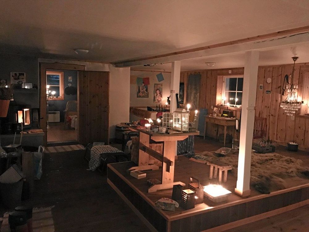 Den ombyggda ladugården.